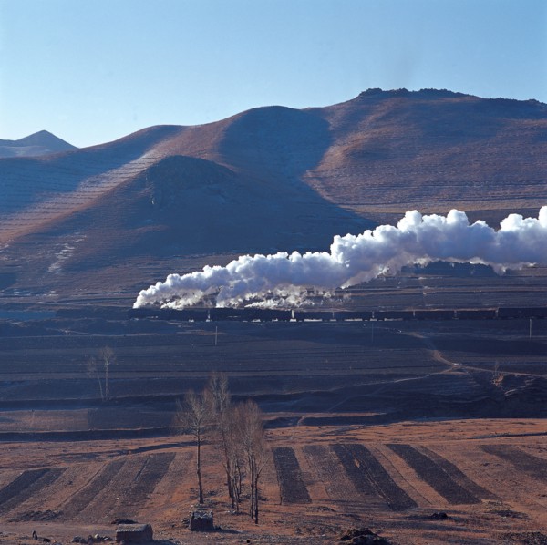 Locomotive à vapeur, nord-est de la Chine