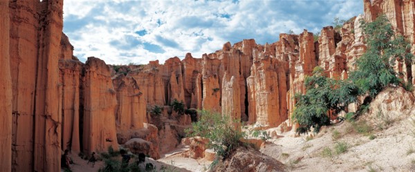 Forêts d'argile de Yuanmou, province du Yunnan, Chine.
