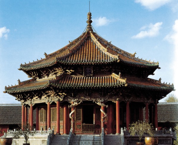 Palais Impérial de Shenyang, Dazheng (salle d'apparat), province du Liaoning, Chine