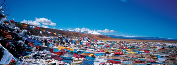 Drapeaux de prière, Chine