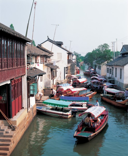 Village sur l'eau, Chine