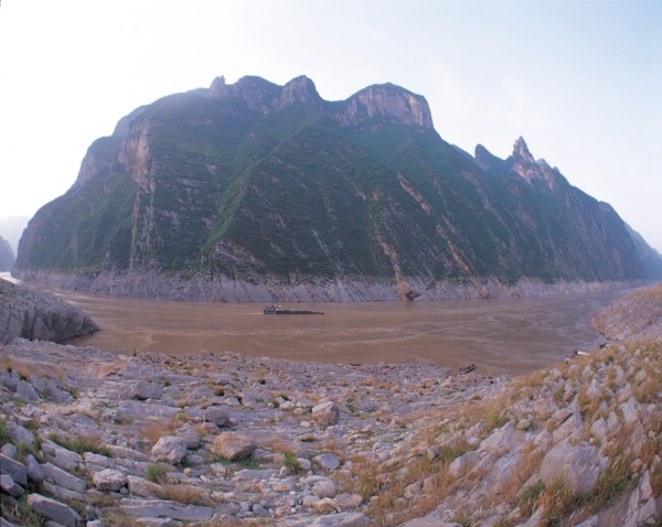 Le sommet du Mont Shennu dans la gorge de Wu, une des Trois Gorges du fleuve Changjiang, Chine