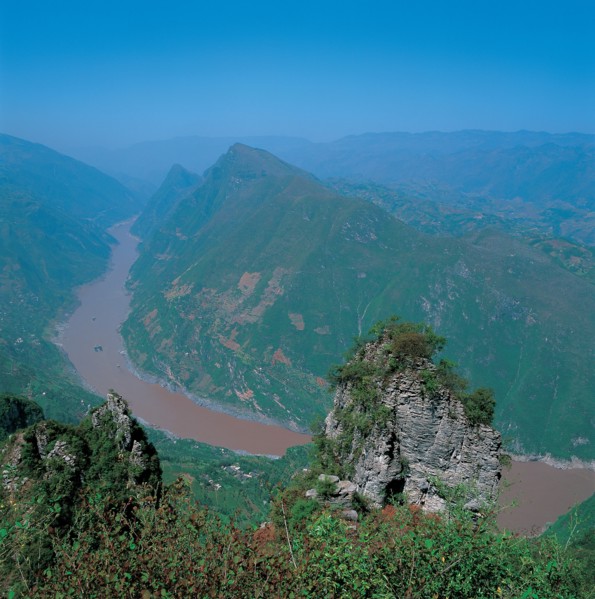 Le Mont Dashushan, gorge de Wu, une des Trois Gorges du fleuve Changjiang, Chine