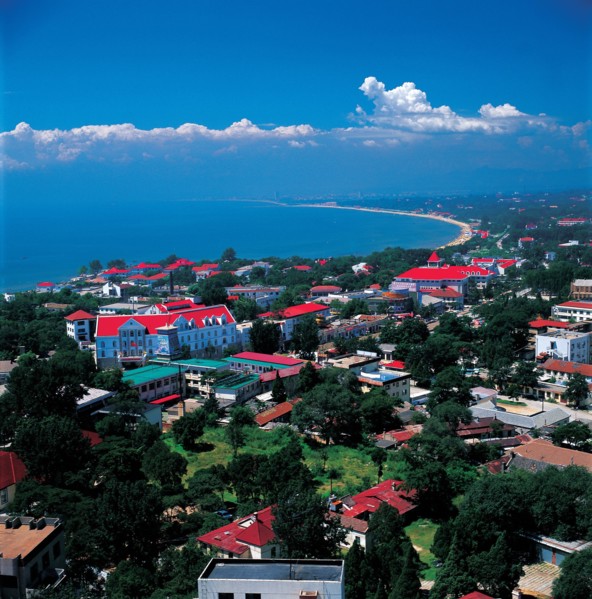 Panorama of BeiDaihe city, China