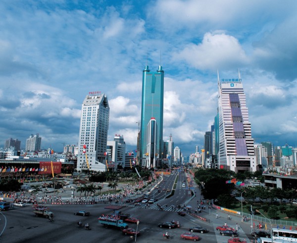 Paysage urbain de la ville de Shenzhen, Chine