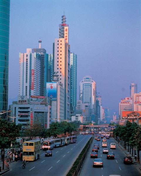 Shennan road of Shenzhen, China