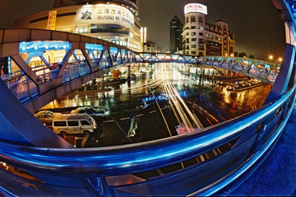 Overbridge over Sichuan road,Shanghai,China