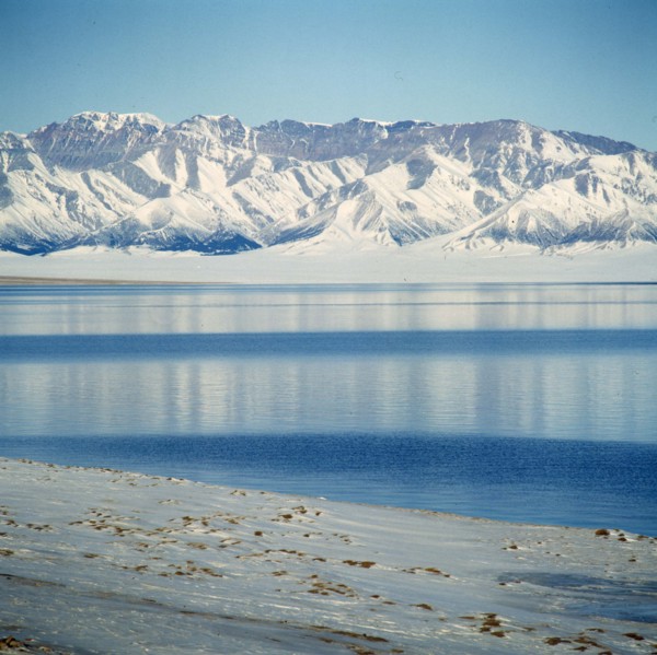 The snowview of Sailimu Lake,Sinkiang,China
