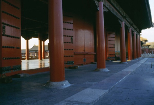 The red columns of Forbidden City,Beijing,China