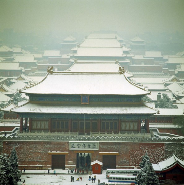 Forbidden City in snow,Beijing,China