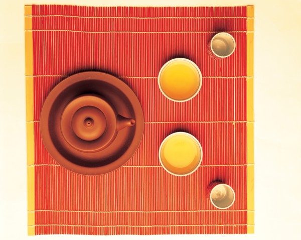 A Chinese tea set