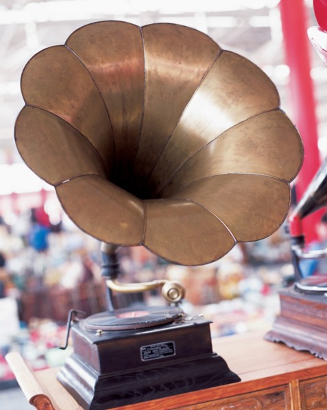 A gramophone