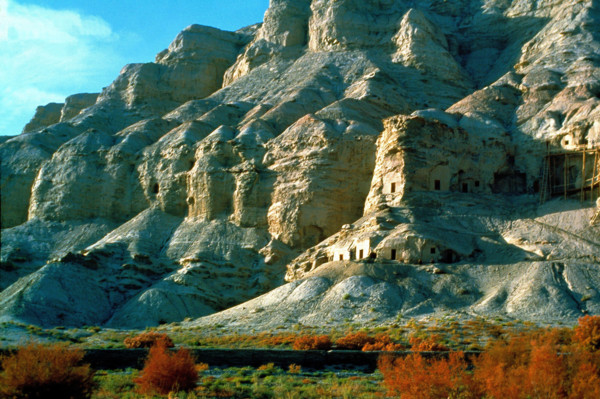 Kizil Thousand Buddhas Grottos in Baicheng,Xinjiang,China