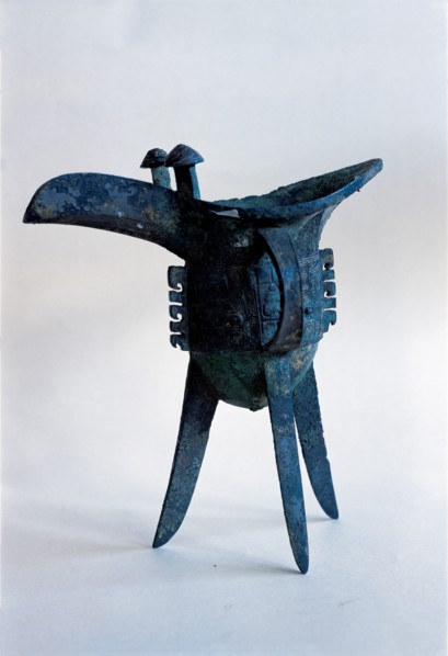 an ancient tripod caldron from China
