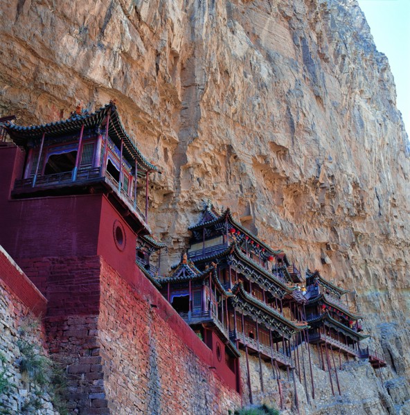 Suspending temple in Hunyuan,Shanxi,China