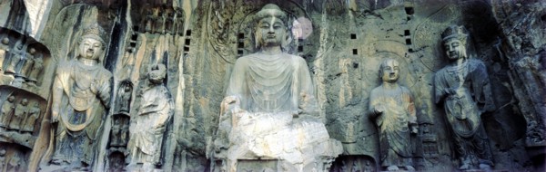Buddha statues in Longmen Grottoes,Henan,China