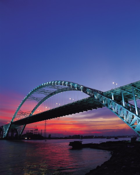 Yajisha Bridge in Guangzhou,China