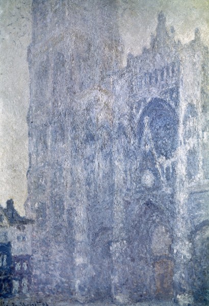 Monet, La cathédrale de Rouen. Le portail et la tour Saint-Romain, effet du matin