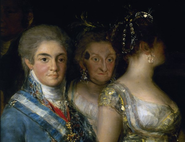 Goya, Charles IV's family (detail Fernand VII - Mary Josepha)