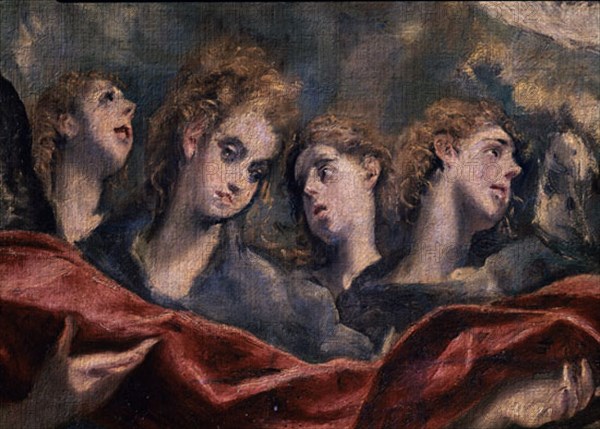 Le Greco, Baptême du Christ (détail)