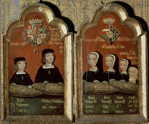Anonyme, Les enfants de Jeanne Ière de Navarre et Philippe le Bel