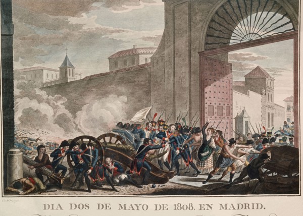 On May 2, 1808, Daoiz and Velarde die while defending the artilley park