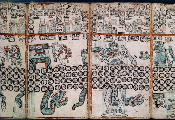 Page of the Tro-Cortesianus Codex or Madrid Codex