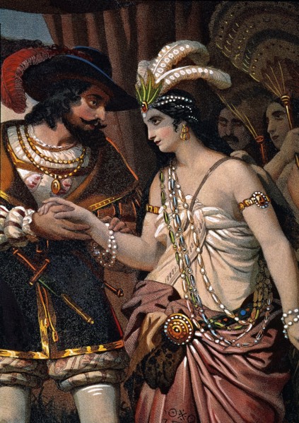 Hernán Cortés and doña Marina