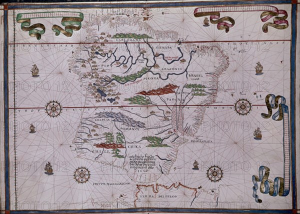 MARTINEZ JUAN
ATLAS PORTULANO AMERICA DEL SUR - 1587 - VIT 20
MADRID, BIBLIOTECA NACIONAL