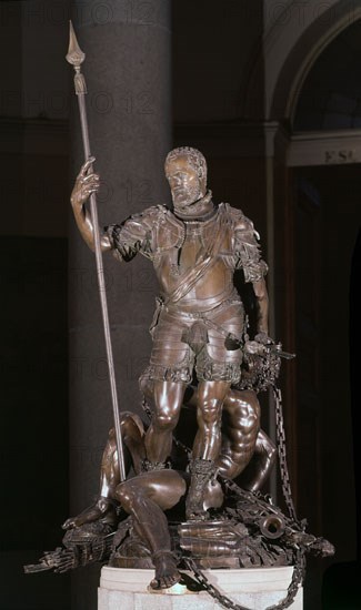 LEONI LEONE 1509/92
CARLOS V DOMINA EL FUROR - 1564 - ESCULTURA EN BRONCE - 251 CM DE ALTURA -