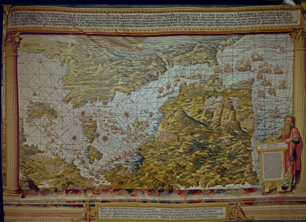 ANONIMO
TAPIZ DE LA GUERRA DE TUNEZ-MAPA EXPLICATIVO-1535-TEJIDO EN 1740
SEVILLA, REALES