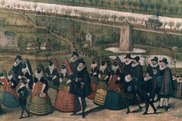 BAKER JANS VAN
VIAJE DE MARIA DE AUSTRIA DESDE PRAGA-1604-CON LA CORTE DE FELIPE