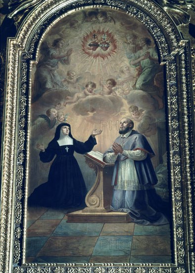 GIAQUINTO CORRADO 1703/1766
SAN FRANCISCO DE SALES Y STA JUANA CHANTAL
MADRID, SALESAS