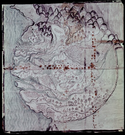 MAPA PROVINCIA DE TABASCO (YUCATAN) 1579
SEVILLA, ARCHIVO INDIAS
SEVILLA

This image is not