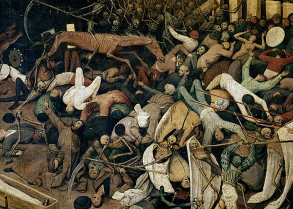 Pieter Bruegel, The Triumph of Death - Detail of the entry in the kingdom of death