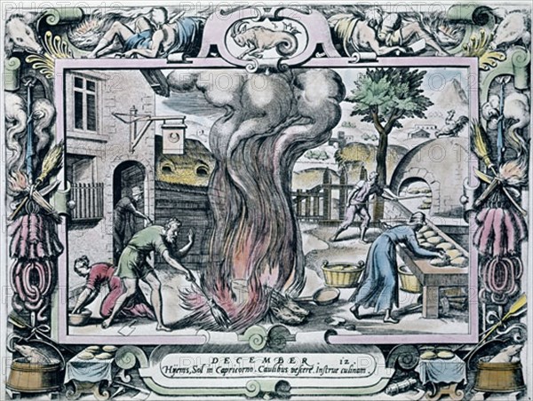 CALENDARIO - EL MES DE DICIEMBRE - S XVI
SAN LORENZO DEL ESCORIAL,