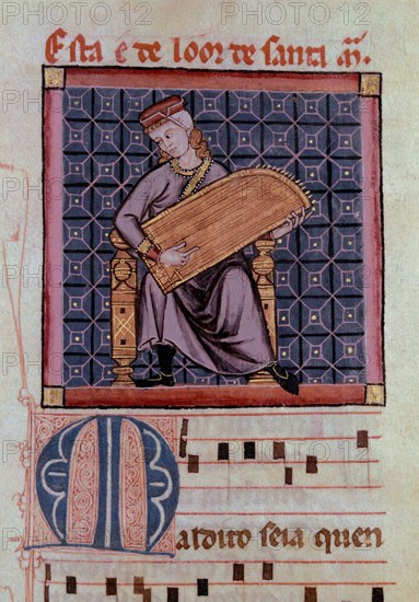 ALFONSO X EL SABIO 1221/84
M.B.I.2-CANTIGA SANTA MARIA-Nº290-F260R- CODICE DE LOS MUSICOS-SALTERIO