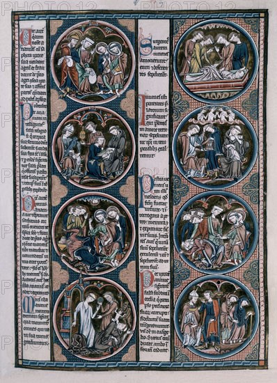 AUVERGNE G 1228/1249
BIBLIA DE S LUIS DE FRANCIA-PAGINA-COPIADA E ILUMINADA ENTRE 1226/34
TOLEDO,