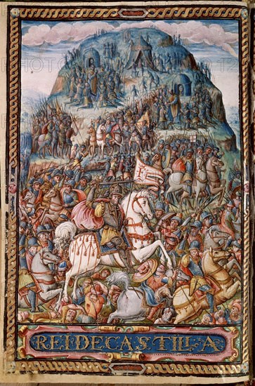 EJECUTORIA DE FELIPE II-1541     BATALLA DE CLAVIJO (859)
SANTIAGO DE COMPOSTELA, BIBLIOTECA