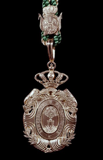 REVERSO DE LA MEDALLA DE LA R ACADEMIA
MADRID, ACADEMIA DE LA LENGUA
MADRID