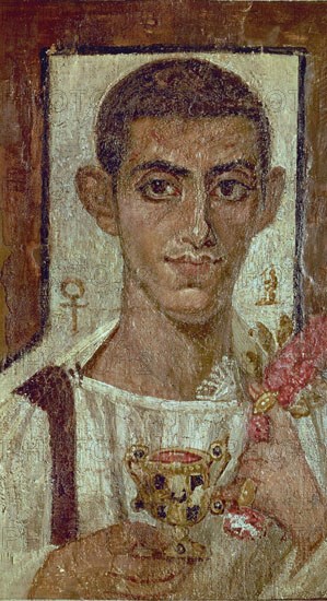 RETRATO FUNERARIO PROCEDE DE ANTINOE(EGIPTO)-S III
PARIS, MUSEO LOUVRE-INTERIOR
FRANCIA

This