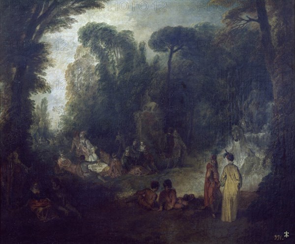 Watteau, Fête dans un parc