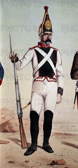 INFANTERIA BORBONICA AÑO 1801-DET UNIFORME DE INFANTERIA DE LINEA (CONJ 6767)
MADRID, ARCHIVO
