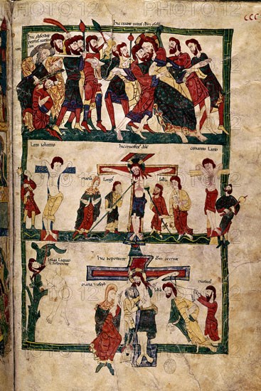 BIBLIA DE AVILA-  VIT-15-1 FOLIO 324- S XII - ROMANICO ESPAÑOL
MADRID, BIBLIOTECA