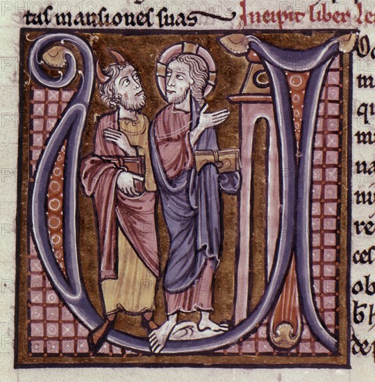 BIBLIA-S XIII-LETRA U-MOISES Y EL SEÑOR
Madrid, musée Lazaro Galdiano