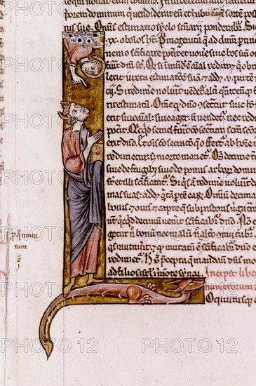 BIBLIA S XIII- LETRA L- MOISES Y EL SENOR-MINIATURA GOTICA
Madrid, musée Lazaro Galdiano