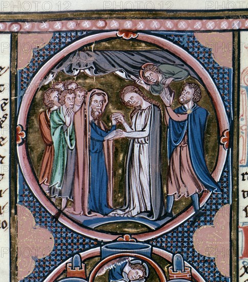 BIBLIA DE S LUIS-1226/34-TOMO I-PG 70-MARIA VUELVE CURADA DE LEPRA ANTE SUS HERMANOS MOISES Y