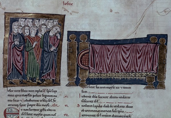 BIBLIA S XIII- TOMO I -MUERTE DE MOISES- MINIATURA GOTICA
MADRID, ACADEMIA DE HISTORIA
MADRID