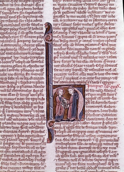 BIBLIA S XIII MS 553 MOISES CON LAS TABLAS LETRA H PG22
MADRID, BIBLIOTECA NACIONAL
MADRID