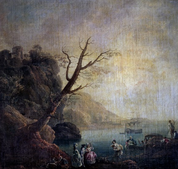 PARET Y ALCAZAR LUIS 1746/1799
DESEMBARCO PARA MERIENDA-S XVIII
MADRID, MUSEO